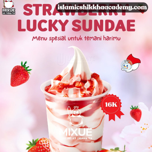 Mixue Strawberry Sundae: Manis Segar yang Bikin Hati Happy
